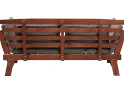 Gartensofa Eukalyptusholz Dunkelbraun 210 Cm Verstellbare Armlehnen Portici