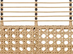 Gartensofa Rattan Naturlich 2-Sitzer 122 Cm Auflage Graphitgrau Pratello