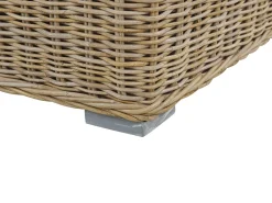 Gartensofa Rattan Naturlich 2-Sitzer Auflagen Cremeweis Ardea