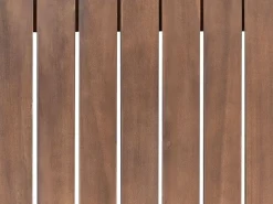 Gartensofa Zertifiziertes Akazienholz Dunkelbraun 2-Sitzer Auflagen Taupe Trani