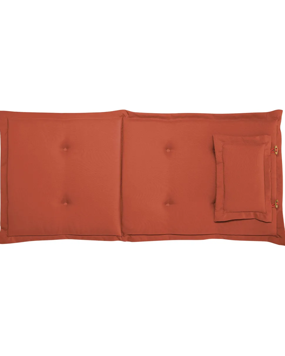 Gartenstuhl Akazienholz Dunkelbraun 6Er Set Auflagen Terracotta Toscana