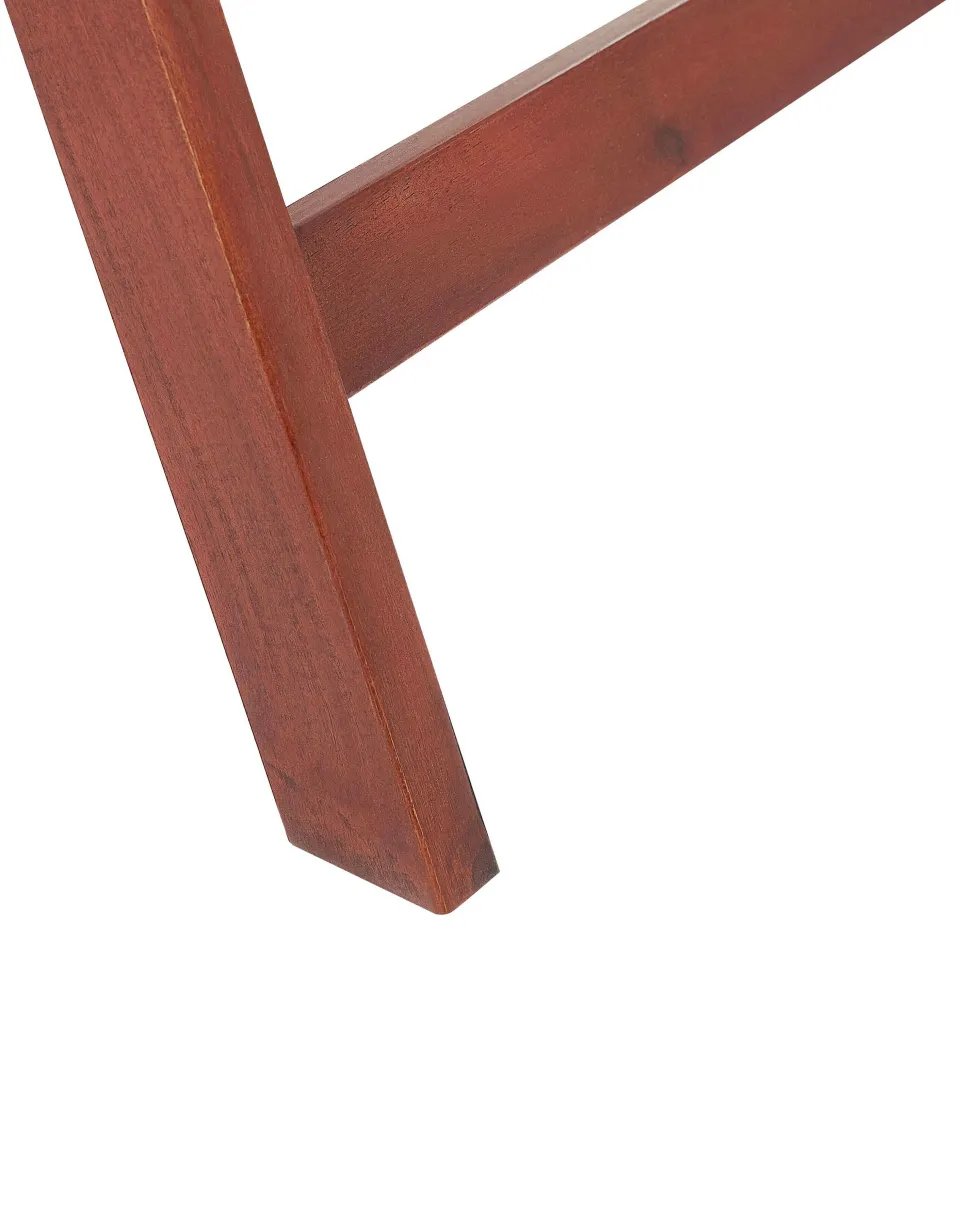 Gartenstuhl Akazienholz Dunkelbraun Verstellbar 6Er Set Toscana