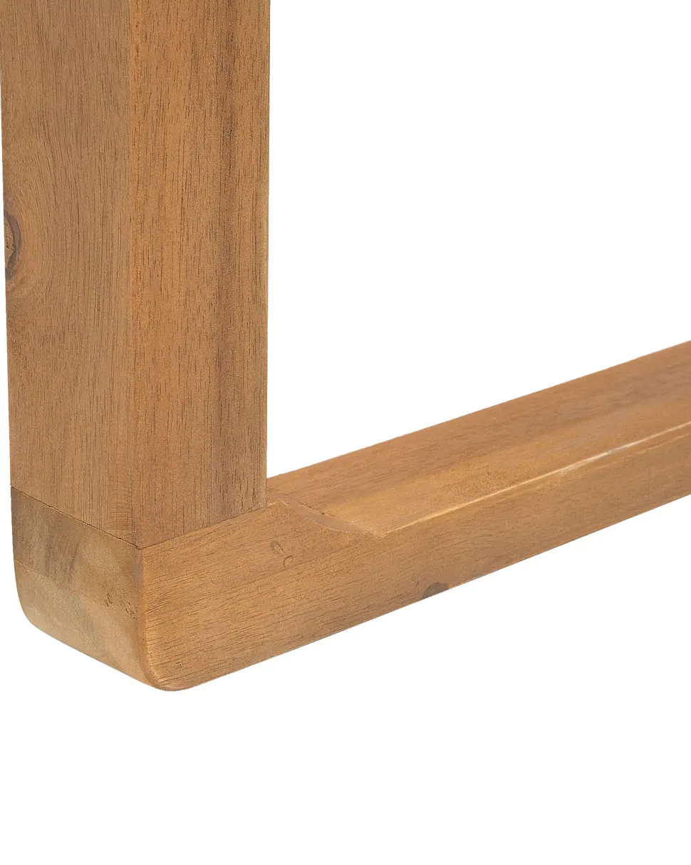 Gartenstuhl Akazienholz Hellbraun 8Er Set Auflagen Taupe Sassari