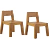 Gartenstuhl Akazienholz Hellbraun 2Er Set Livorno