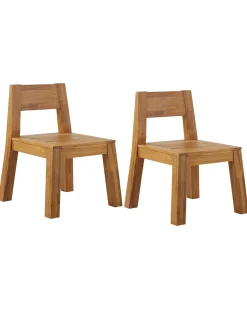 Gartenstuhl Akazienholz Hellbraun 2Er Set Livorno