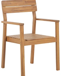Gartenstuhl Akazienholz Hellbraun 4Er Set Fornelli