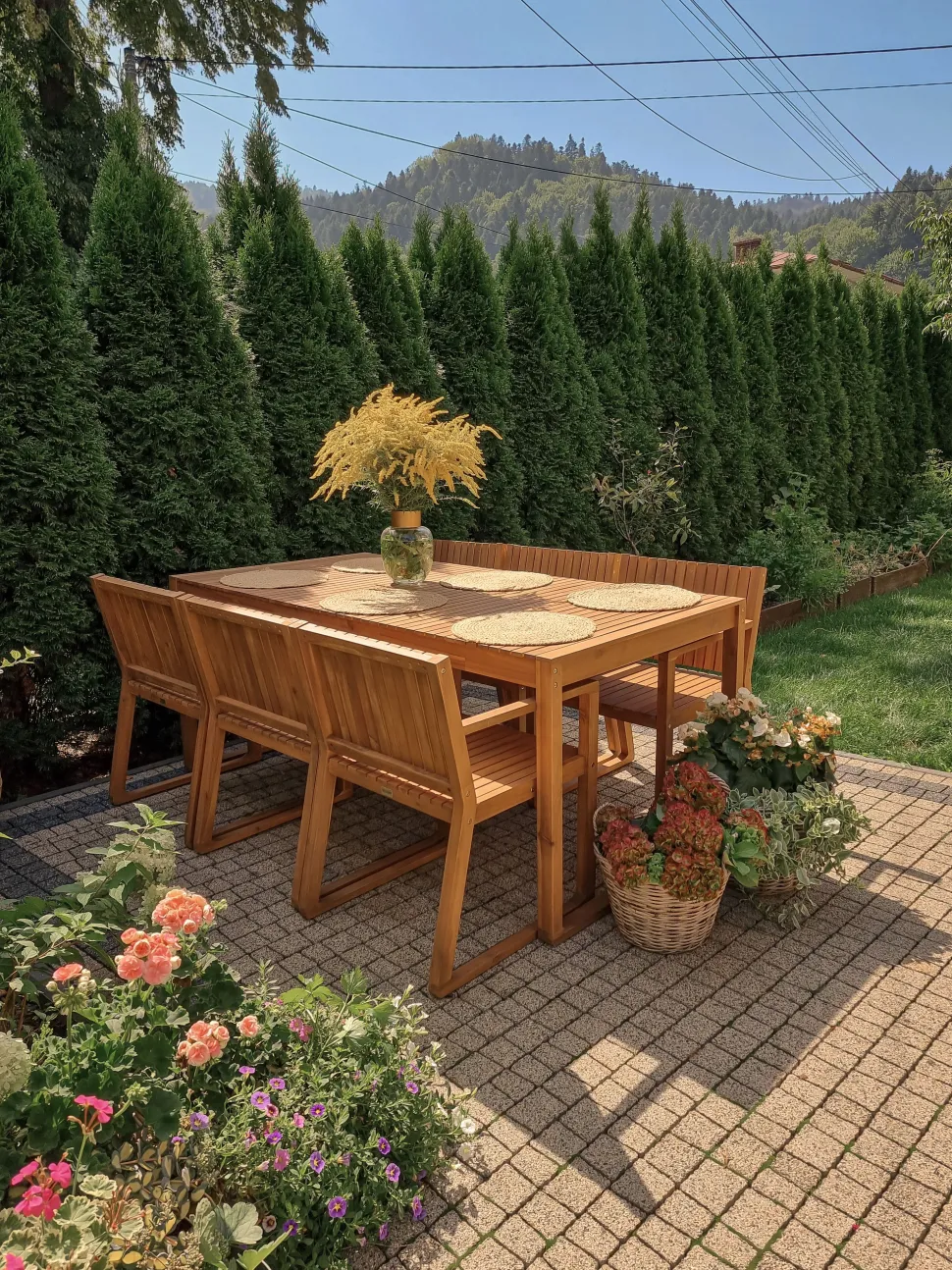 Gartenstuhl Akazienholz Hellbraun Sassari