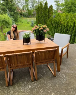 Gartenstuhl Akazienholz Hellbraun Sassari