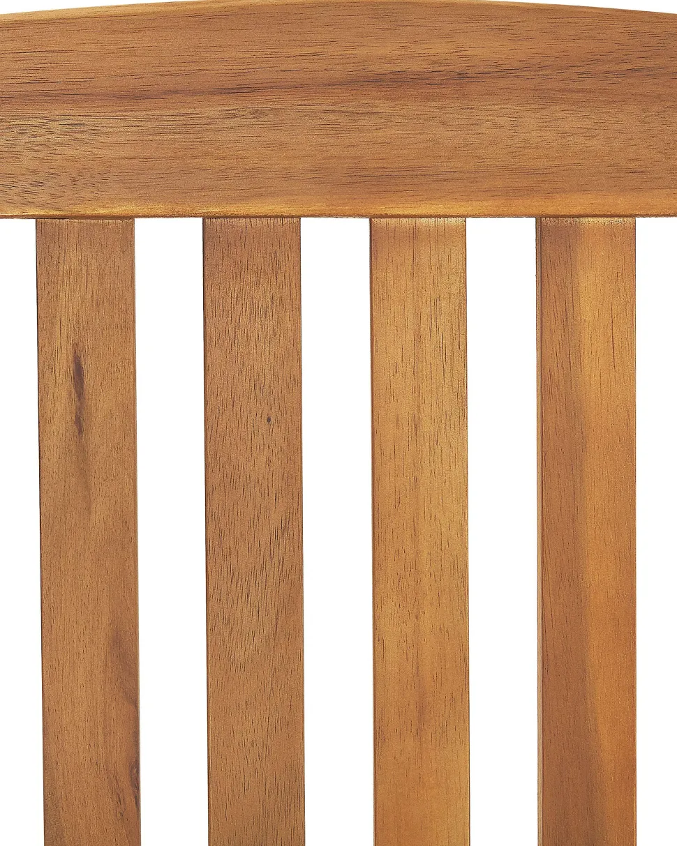 Gartenstuhl Akazienholz Hellbraun Verstellbar 6Er Set Java