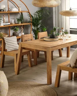Gartenstuhl Akazienholz Hellbraun 6Er Set Livorno