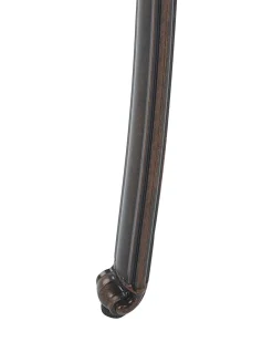 Gartenstuhl Aluminium Dunkelbraun 4Er Set Salento