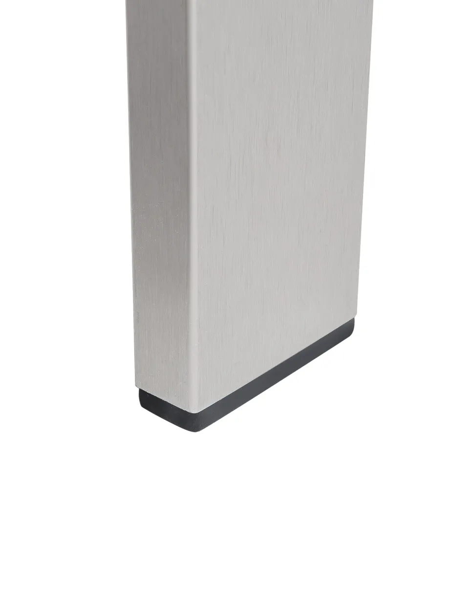 Gartenstuhl Aluminium Grau Auflagen Dunkelgrau Salerno