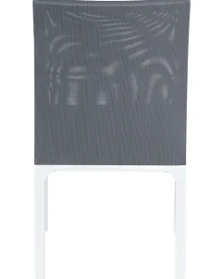 Gartenstuhl Aluminium Grau 6Er Set Bacoli