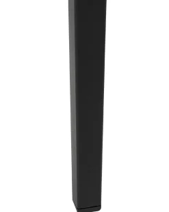 Gartenstuhl Aluminium Schwarz 4Er Set Auflagen Grau Taviano