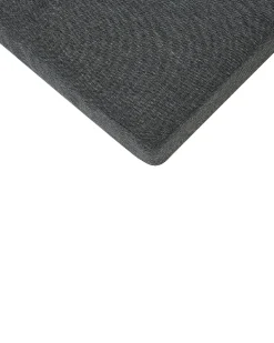 Gartenstuhl Aluminium Schwarz 4Er Set Auflagen Grau Taviano