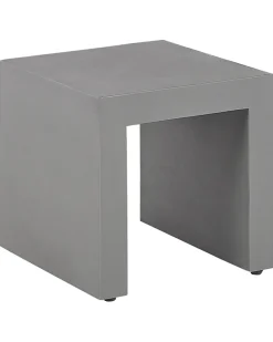Gartenstuhl Beton Grau Matt U-Form 2Er Set Taranto