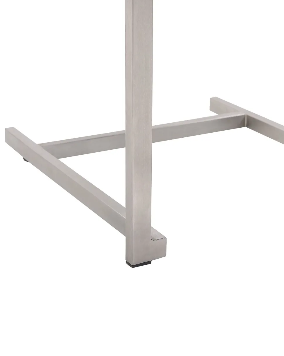Gartenstuhl Edelstahl Beige 4Er Set Cosoleto