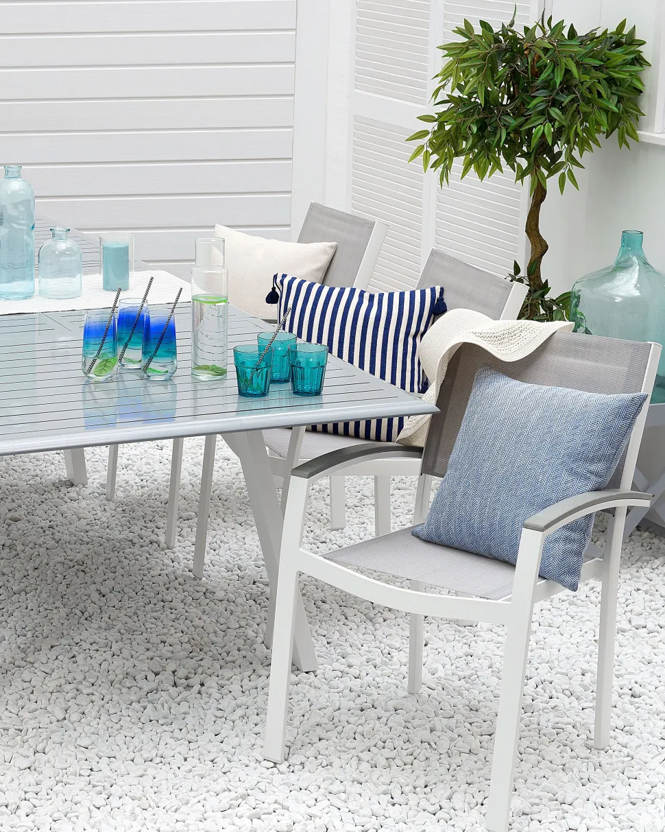 Gartenstuhl Grau 2Er Set Pereta