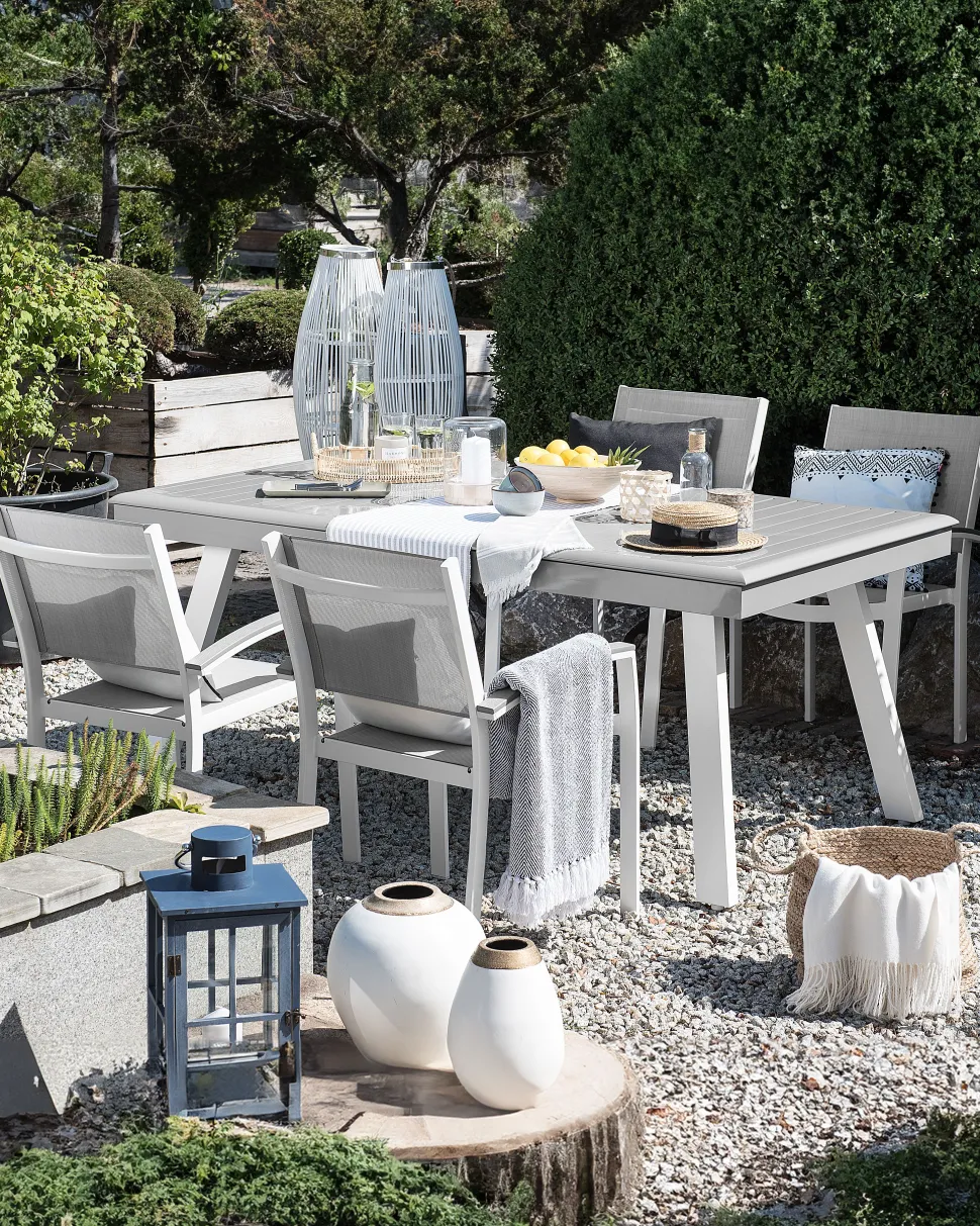 Gartenstuhl Grau 2Er Set Pereta