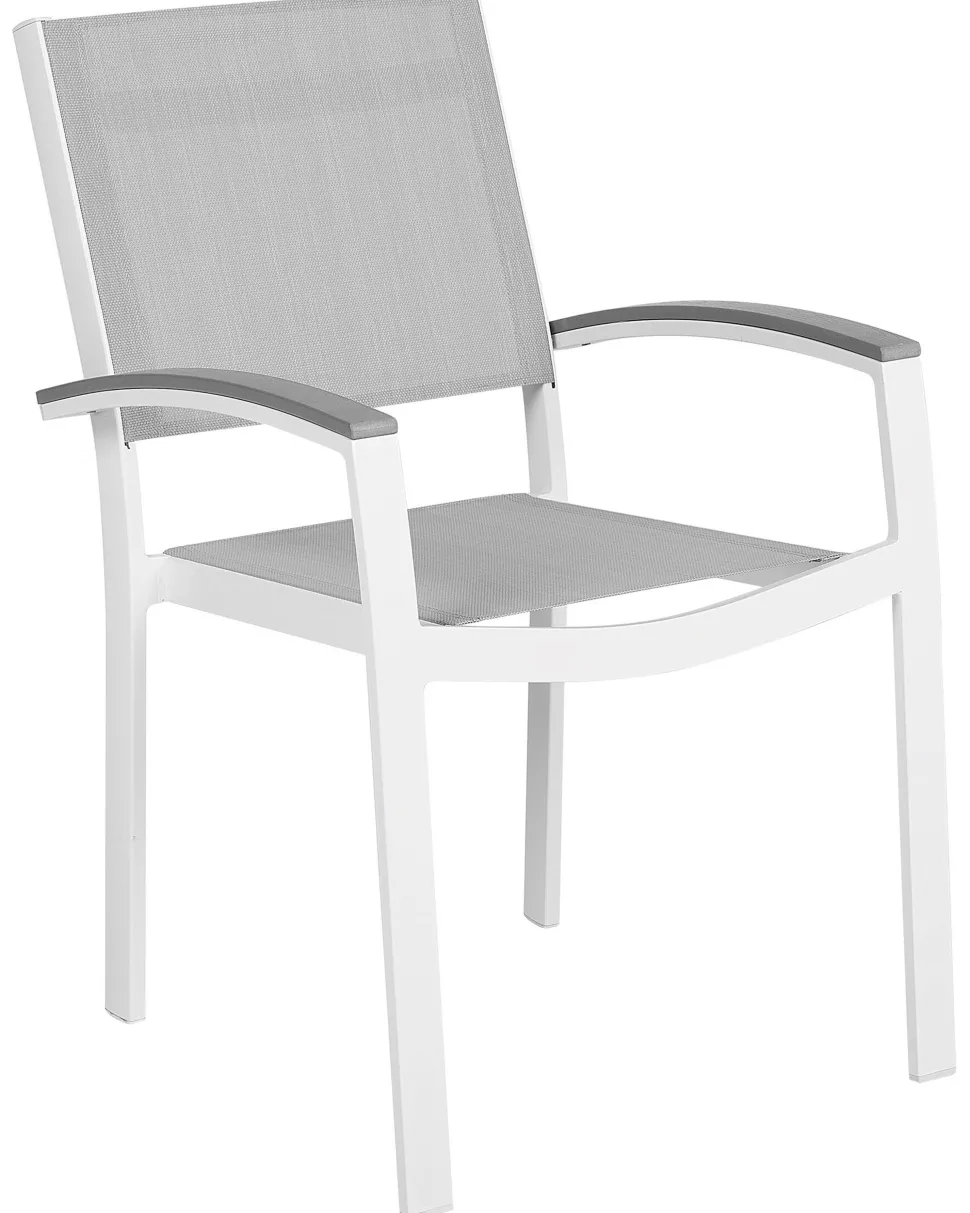 Gartenstuhl Grau 2Er Set Pereta