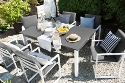 Gartenstuhl Grau 4Er Set Pancole