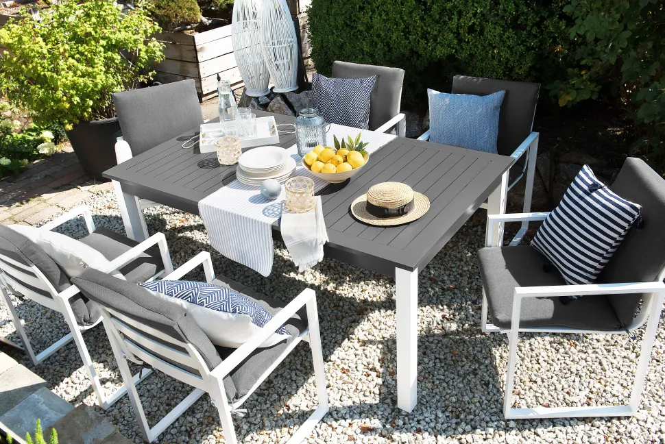 Gartenstuhl Grau 4Er Set Pancole