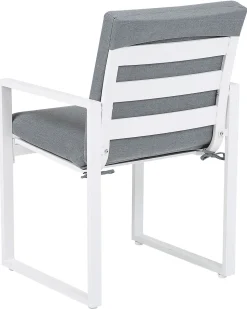 Gartenstuhl Grau 4Er Set Pancole