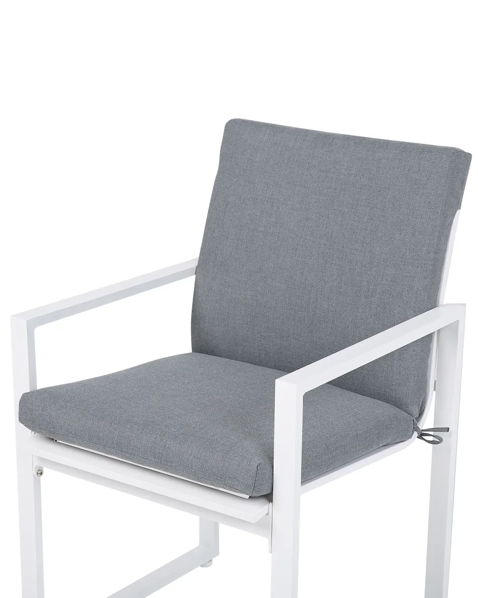 Gartenstuhl Grau 4Er Set Pancole