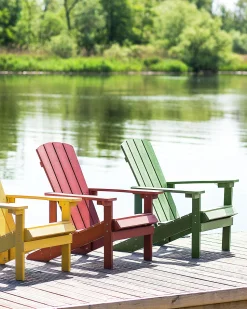 Gartenstuhl Kunstholz Grun Adirondack