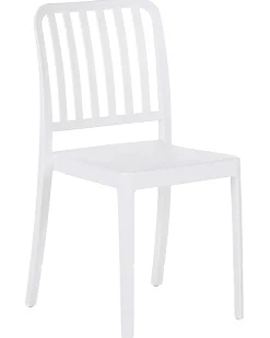 Gartenstuhl Kunststoff Weis 2Er Set Sersale