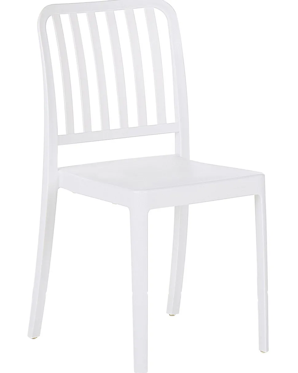 Gartenstuhl Kunststoff Weis 2Er Set Sersale