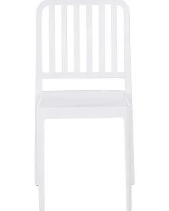 Gartenstuhl Kunststoff Weis 2Er Set Sersale