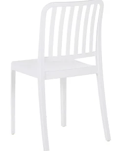 Gartenstuhl Kunststoff Weis 2Er Set Sersale