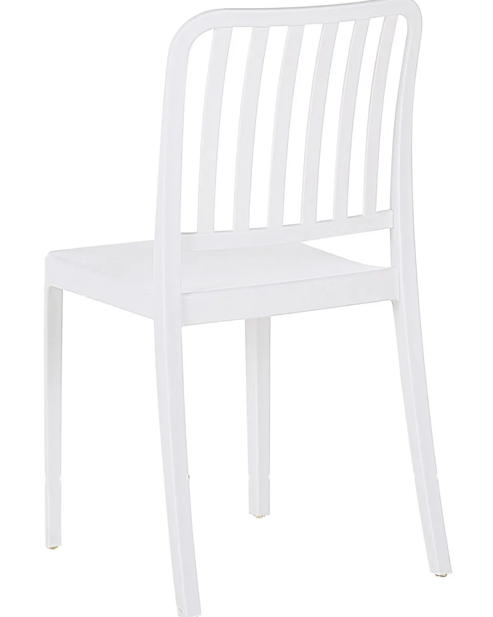 Gartenstuhl Kunststoff Weis 2Er Set Sersale