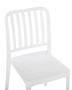 Gartenstuhl Kunststoff Weis 2Er Set Sersale