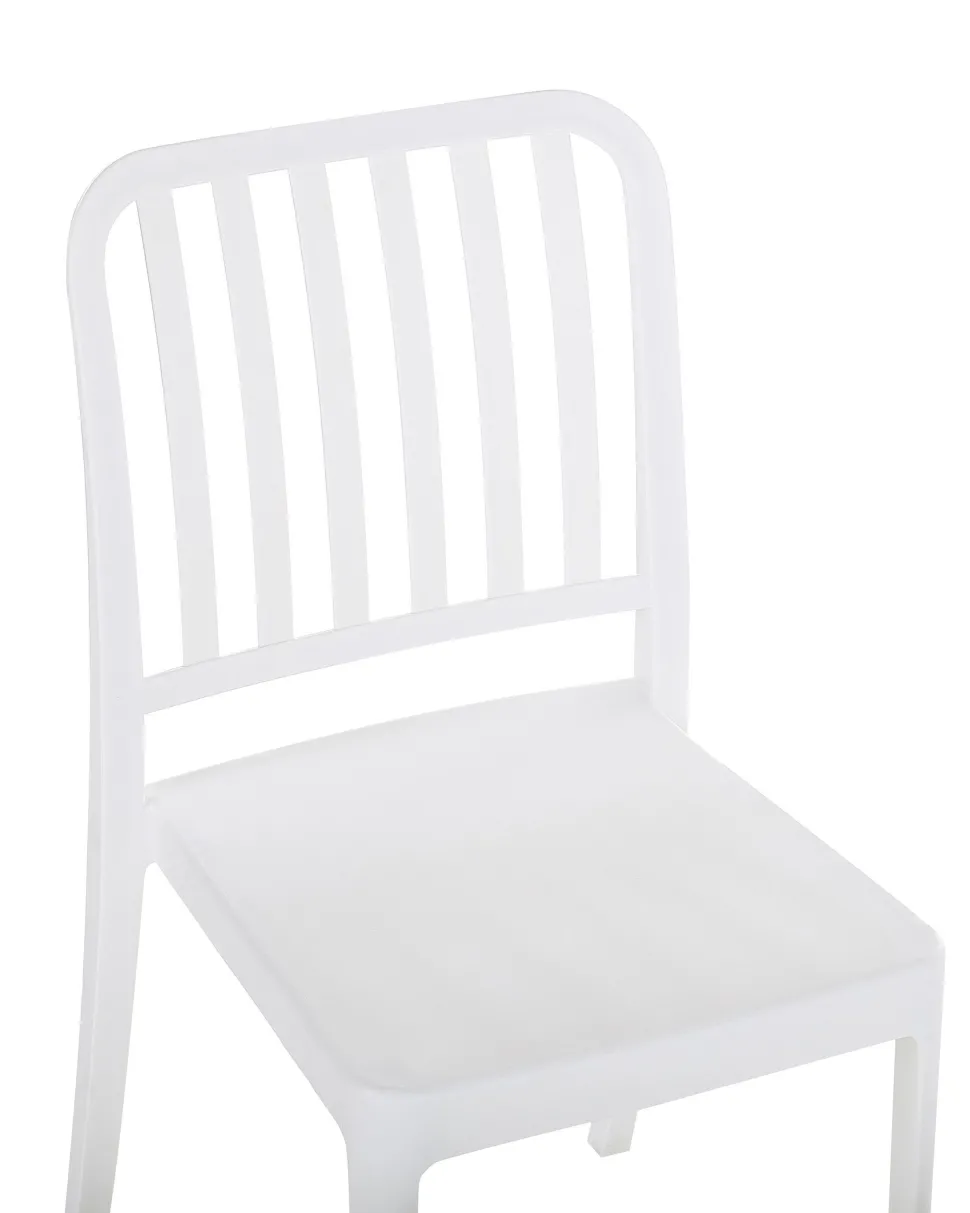 Gartenstuhl Kunststoff Weis 2Er Set Sersale