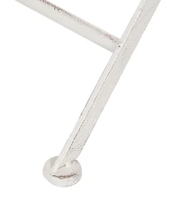 Gartenstuhl Metall Cremeweis 2Er Set Zusammenklappbar Scafa