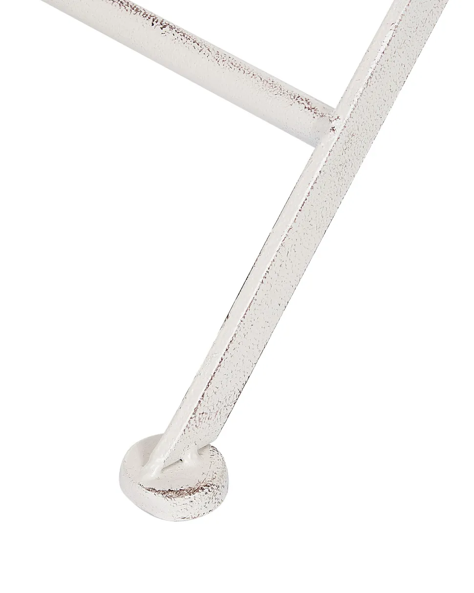 Gartenstuhl Metall Cremeweis 2Er Set Zusammenklappbar Scafa