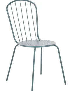Gartenstuhl Metall Hellblau 4Er Set Calvi
