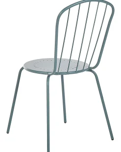 Gartenstuhl Metall Hellblau 4Er Set Calvi