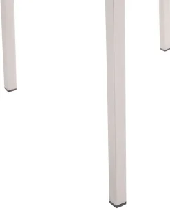 Gartenstuhl Rattan 6Er Set Edelstahl Grosseto