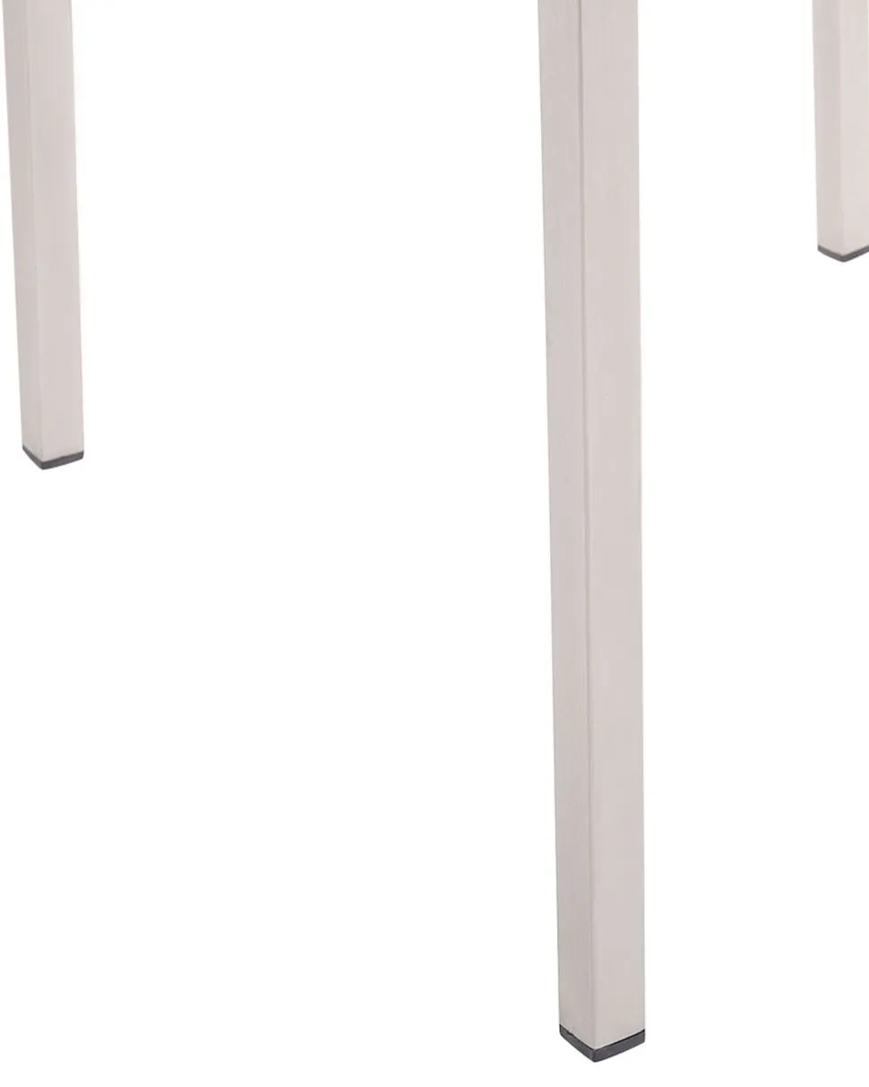Gartenstuhl Rattan 6Er Set Edelstahl Grosseto