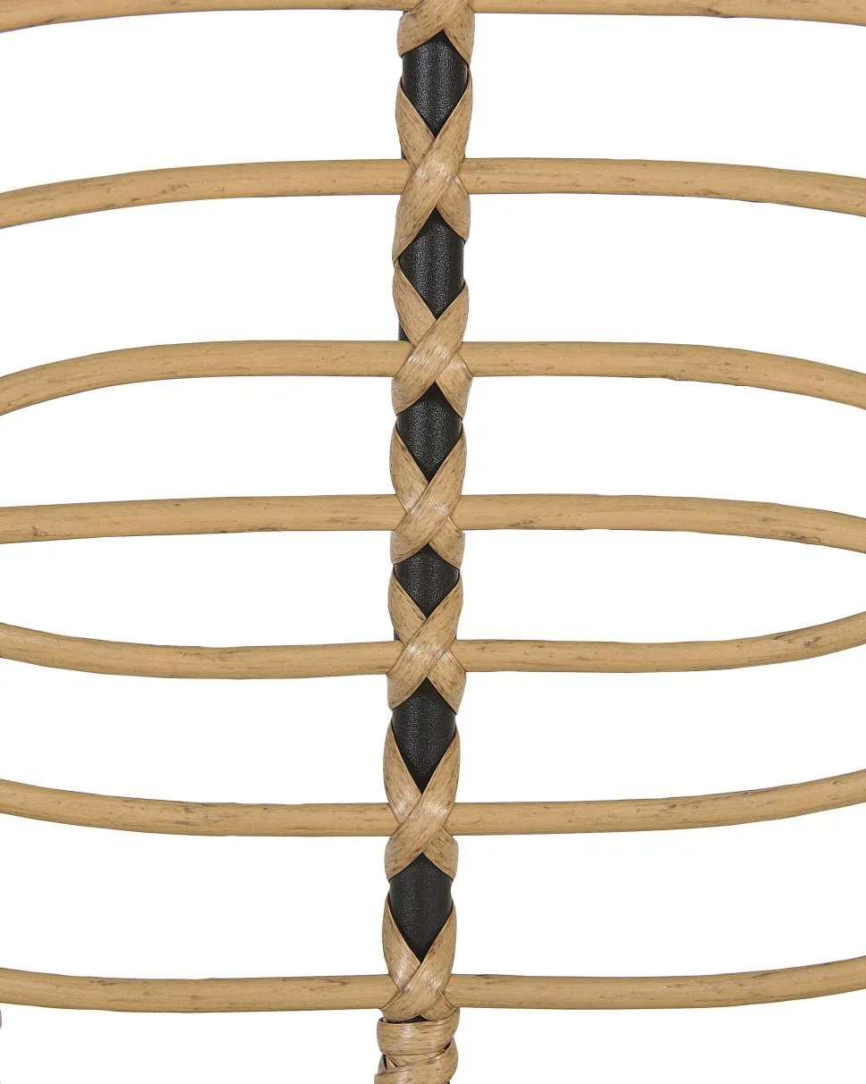Gartenstuhl Rattan Naturlich 4Er Set Pratello