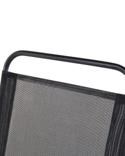 Gartenstuhl Stahl Schwarz Klappbar 4Er Set Livo
