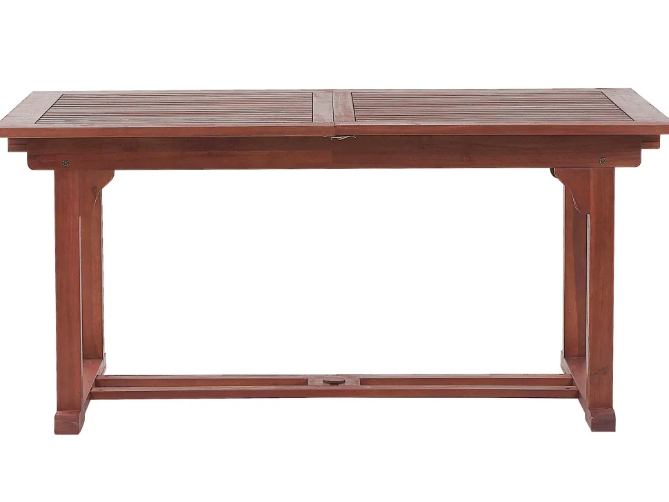 Gartentisch Akazienholz 160 / 220 X 90 Cm Rechteckig Ausziehbar Toscana