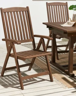 Gartentisch Akazienholz Dunkelbraun 160 / 220 X 90 Cm Ausziehbar Amantea