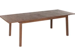 Gartentisch Akazienholz Dunkelbraun 180 / 240 X 100 Cm Ausziehbar Cesana