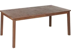 Gartentisch Akazienholz Dunkelbraun 180 / 240 X 100 Cm Ausziehbar Cesana