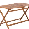Gartentisch Akazienholz Dunkelbraun 140 X 75 Cm Cento