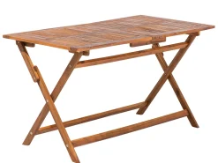Gartentisch Akazienholz Dunkelbraun 140 X 75 Cm Cento